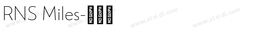 RNS Miles字体转换